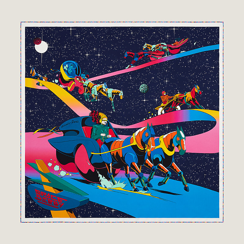 Space Derby scarf 90 | Hermès Singapore